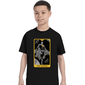Daily_Deal_Shirts T-Shirts, Youth / XS / Black JL Tarot - The World
