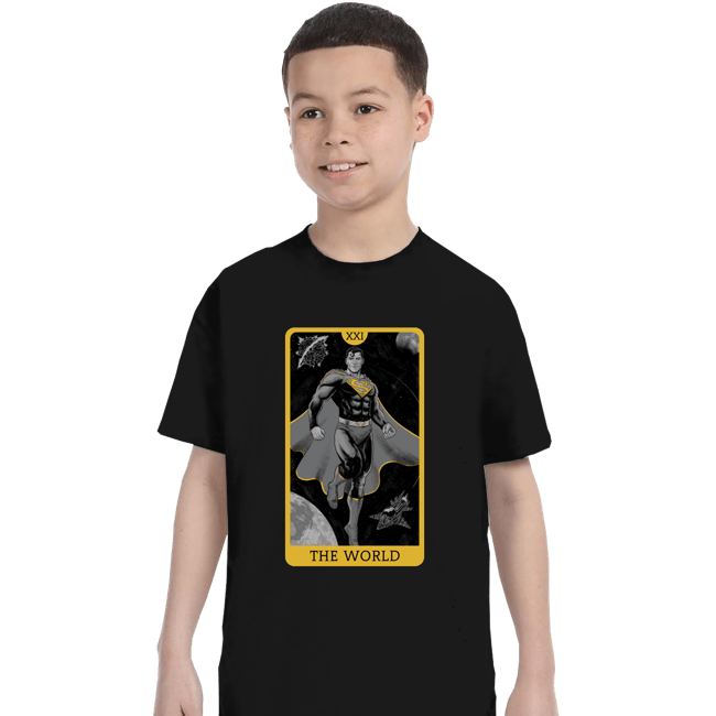 Daily_Deal_Shirts T-Shirts, Youth / XS / Black JL Tarot - The World