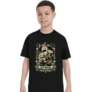 Daily_Deal_Shirts T-Shirts, Youth / XS / Black The Luck Dragon Crest