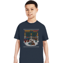 Load image into Gallery viewer, Daily_Deal_Shirts T-Shirts, Youth / XS / Dark Heather The Christmas Fight
