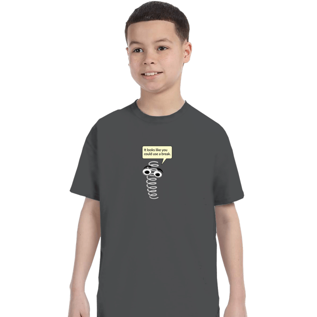 Secret_Shirts T-Shirts, Youth / XS / Charcoal Clippy