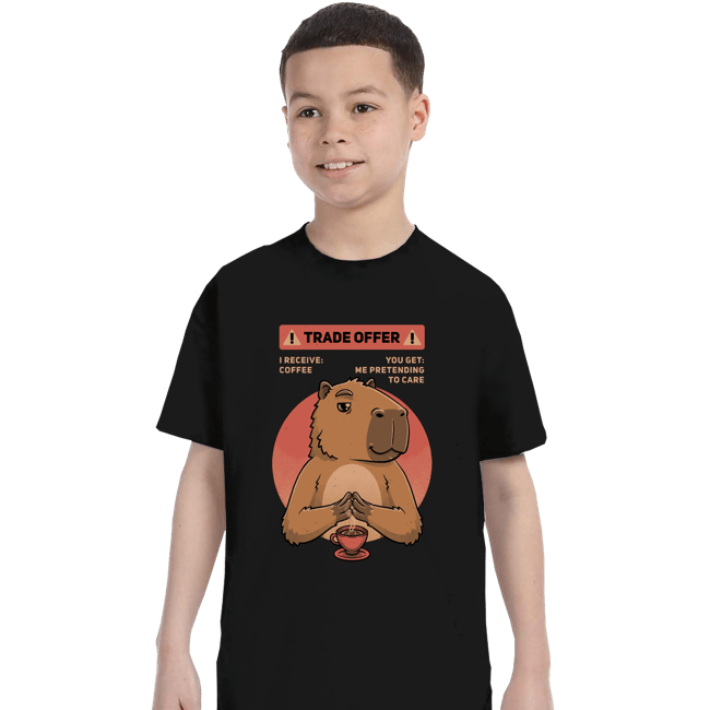 Secret_Shirts T-Shirts, Youth / XS / Black Capybara Trade
