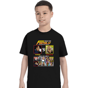Shirts T-Shirts, Youth / XS / Black Family Fighter