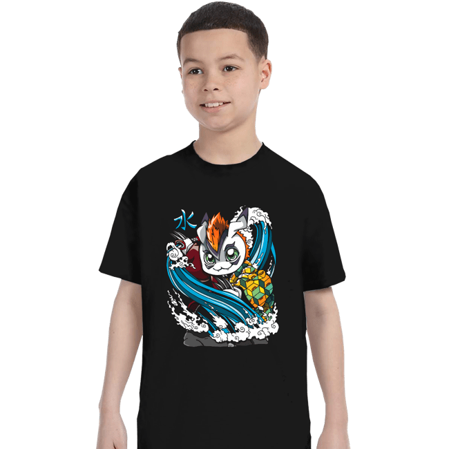 Daily_Deal_Shirts T-Shirts, Youth / XS / Black Hashira Water