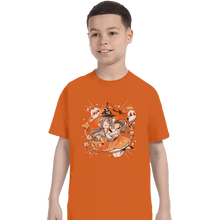Load image into Gallery viewer, Shirts T-Shirts, Youth / XS / Orange Trick Or Treat Witch
