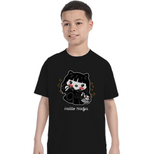 Load image into Gallery viewer, Shirts T-Shirts, Youth / Small / Black Hello Nadja
