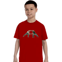 Load image into Gallery viewer, Shirts T-Shirts, Youth / XS / Red 80s Fusion
