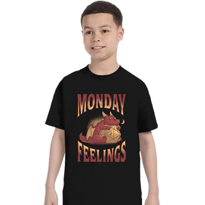 Daily_Deal_Shirts T-Shirts, Youth / XS / Black Monday Feelings