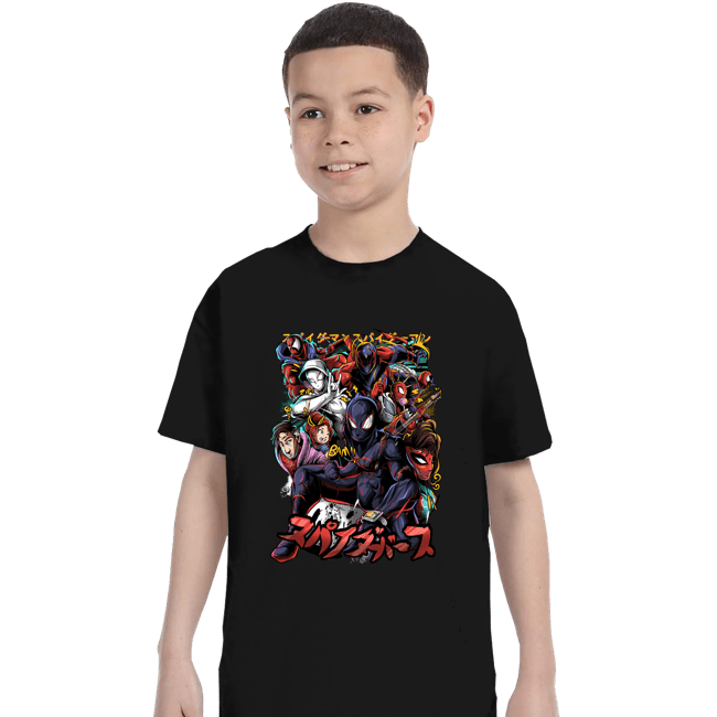Last_Chance_Shirts T-Shirts, Youth / XS / Black Spider In A Spiderverse