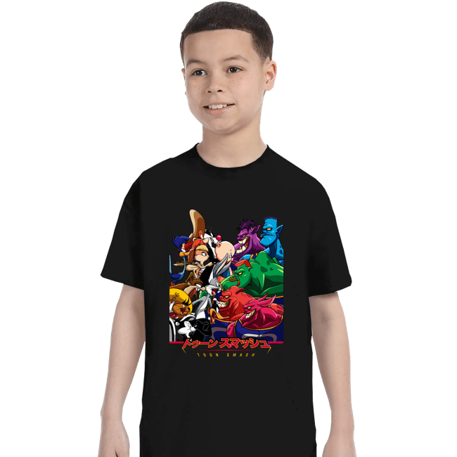 Shirts T-Shirts, Youth / XS / Black Toon Smash