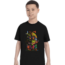 Load image into Gallery viewer, Secret_Shirts T-Shirts, Youth / XS / Black The Skull Kid Crew
