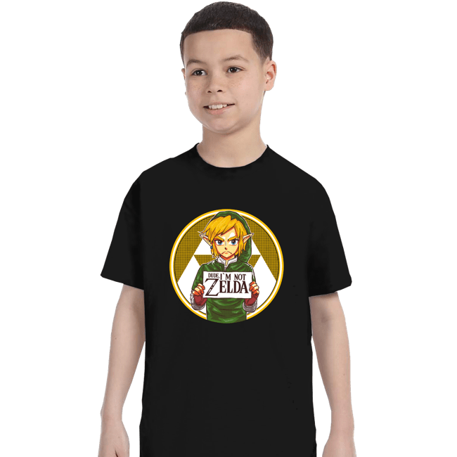 Secret_Shirts T-Shirts, Youth / XS / Black Not Zelda!