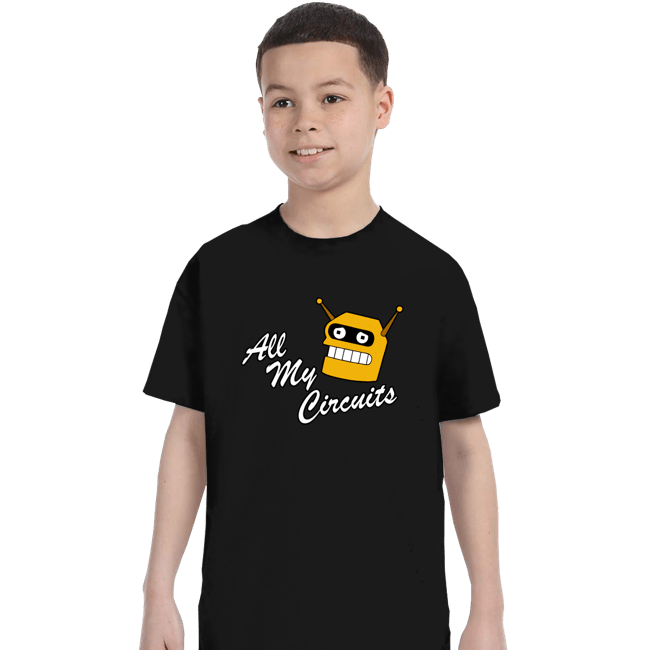 Secret_Shirts T-Shirts, Youth / XS / Black All My Circuts
