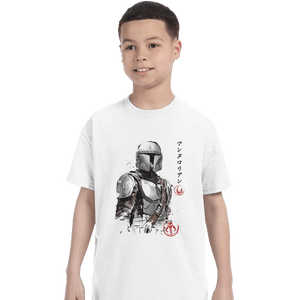 Shirts T-Shirts, Youth / XL / White Din Djarin