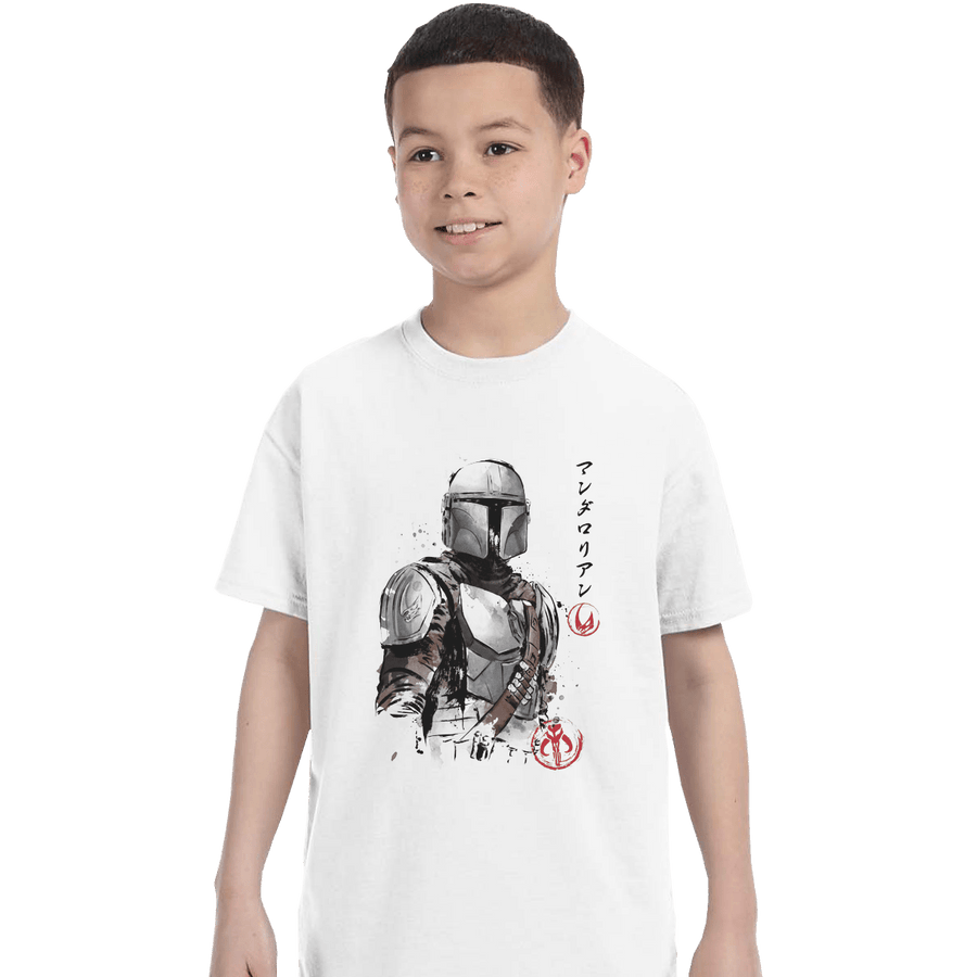 Shirts T-Shirts, Youth / XL / White Din Djarin