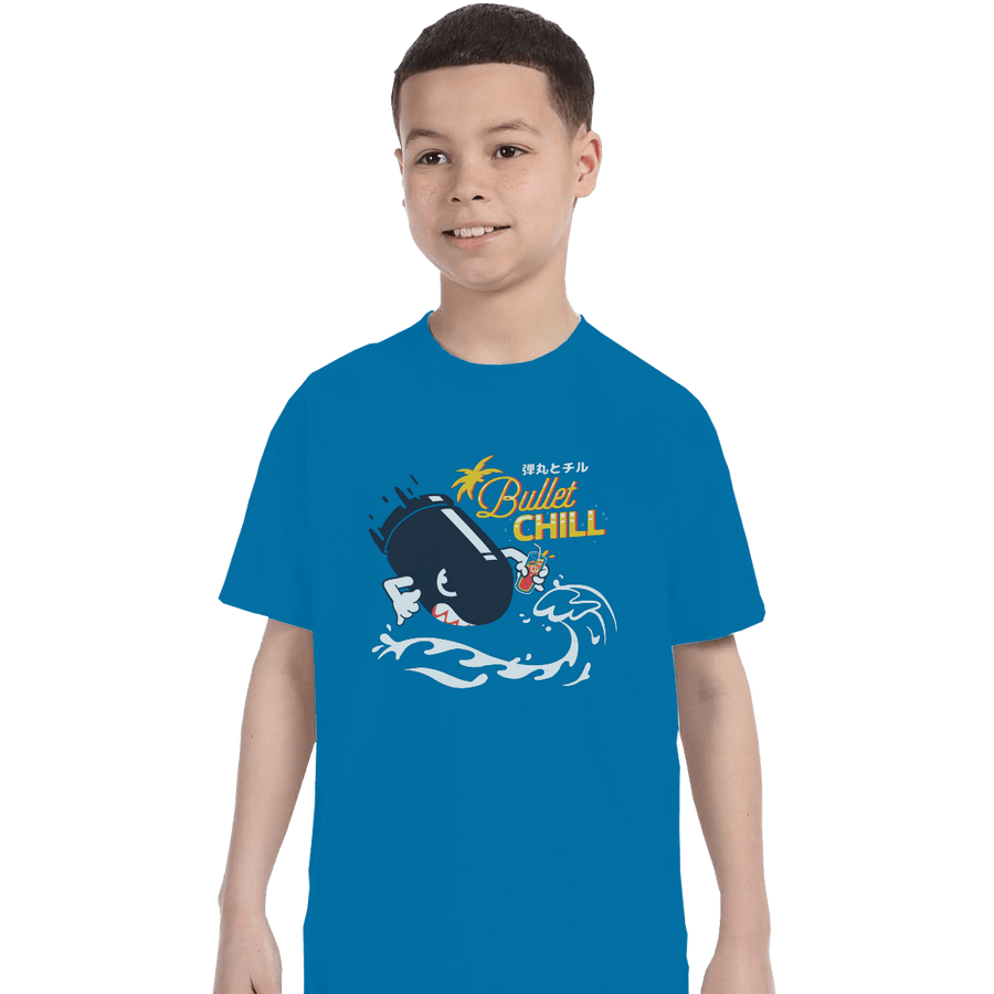 Shirts T-Shirts, Youth / Small / Sapphire Bullet Chill Summer