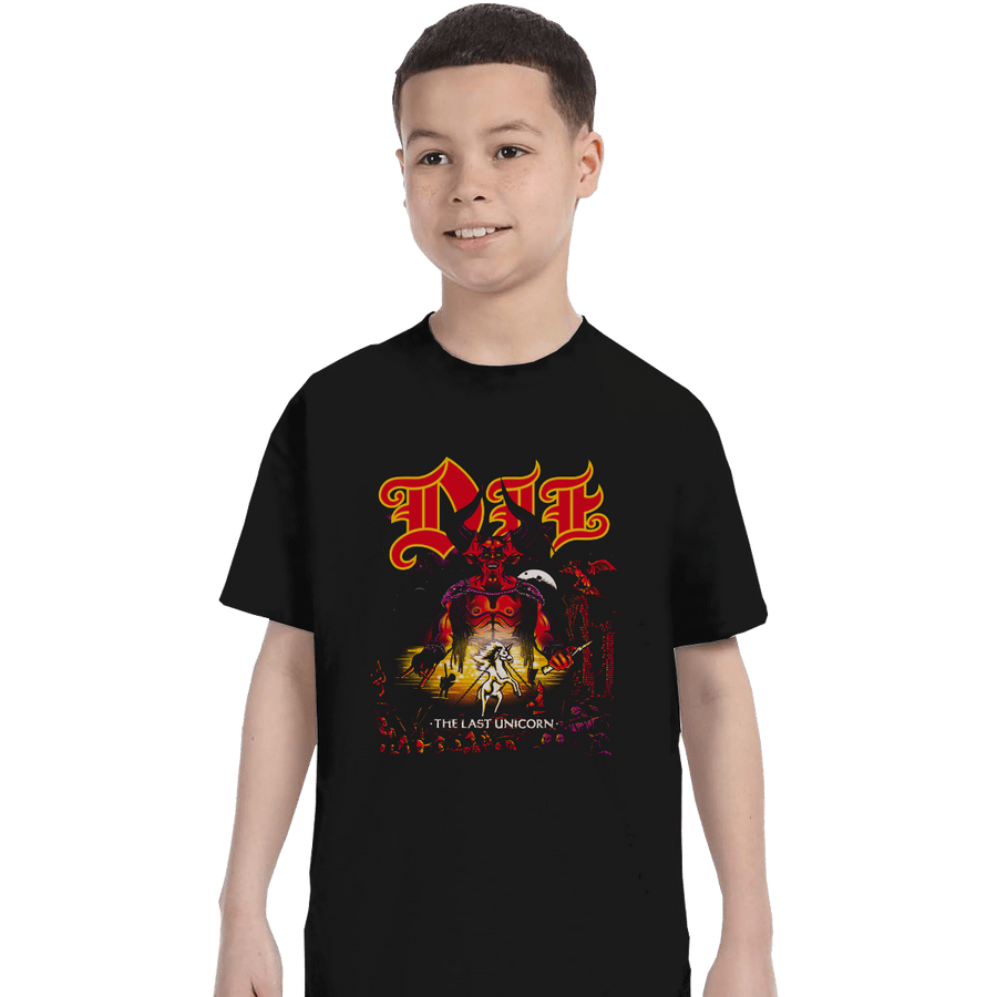 Shirts T-Shirts, Youth / XL / Black Die Last Unicorn