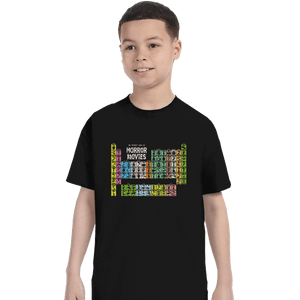 Shirts T-Shirts, Youth / XL / Black The Periodic Table Of Horror