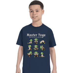 Secret_Shirts T-Shirts, Youth / XS / Navy Master Yoga!