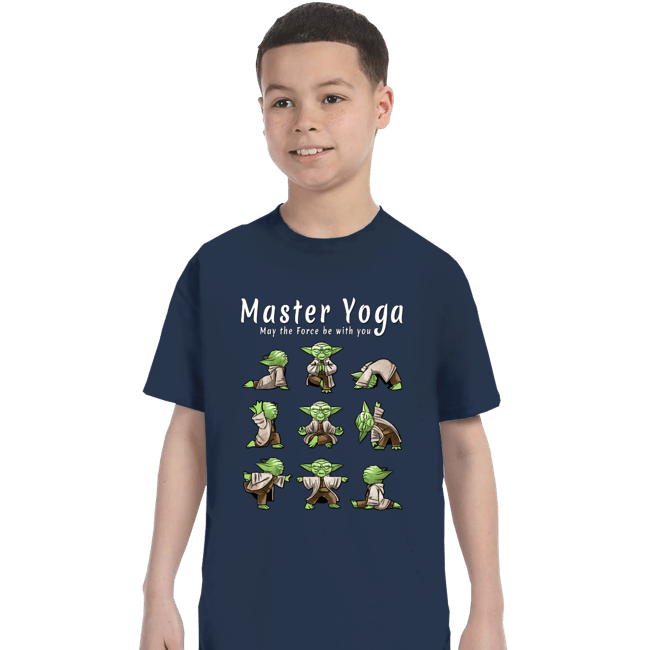 Secret_Shirts T-Shirts, Youth / XS / Navy Master Yoga!