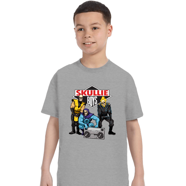 Shirts T-Shirts, Youth / XS / Sports Grey Skullie Boys