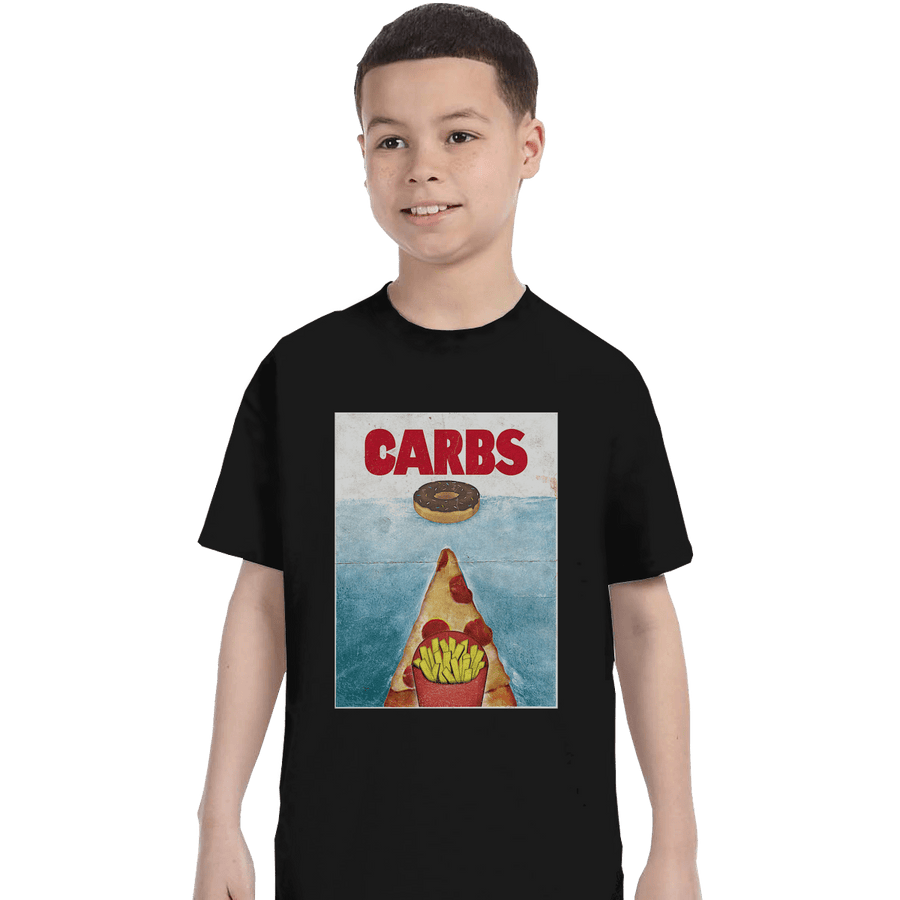 Shirts T-Shirts, Youth / XL / Black CARBS
