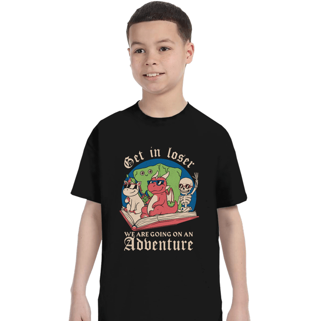 Daily_Deal_Shirts T-Shirts, Youth / XS / Black Going On An Adventure