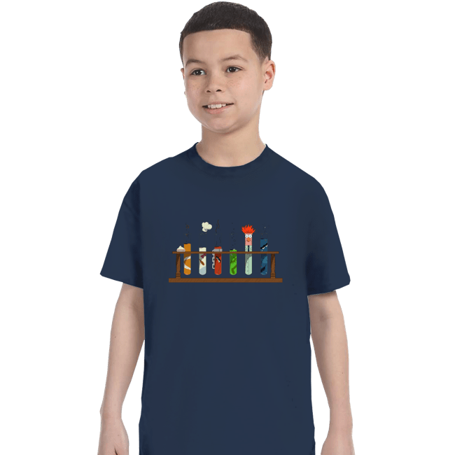 Secret_Shirts T-Shirts, Youth / XS / Navy Muppet Science Beakers