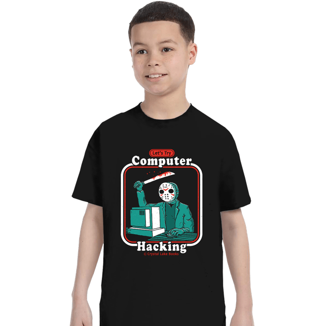 Shirts T-Shirts, Youth / XS / Black Hacking For Beginners