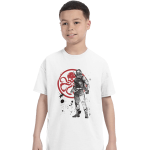 Shirts T-Shirts, Youth / XS / White Winter Soldier Sumi-e