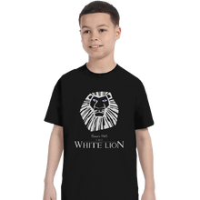 Load image into Gallery viewer, Shirts T-Shirts, Youth / XL / Black White Lion
