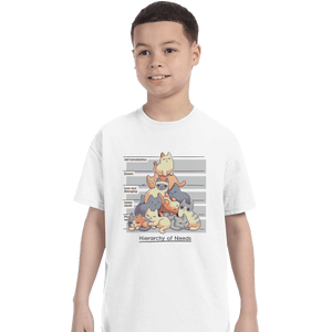 Shirts T-Shirts, Youth / XS / White Maslow's Purramyd