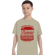 Load image into Gallery viewer, Shirts T-Shirts, Youth / XS / Sand Benny&#39;s Burgers
