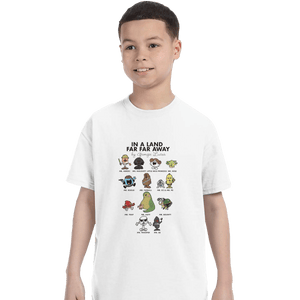Shirts T-Shirts, Youth / XL / White In A Land Far Far Away