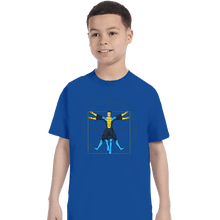 Load image into Gallery viewer, Daily_Deal_Shirts T-Shirts, Youth / XS / Royal Blue Vitruvian Invincible
