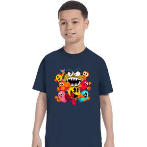 Secret_Shirts T-Shirts, Youth / XS / Navy Pac-Man World