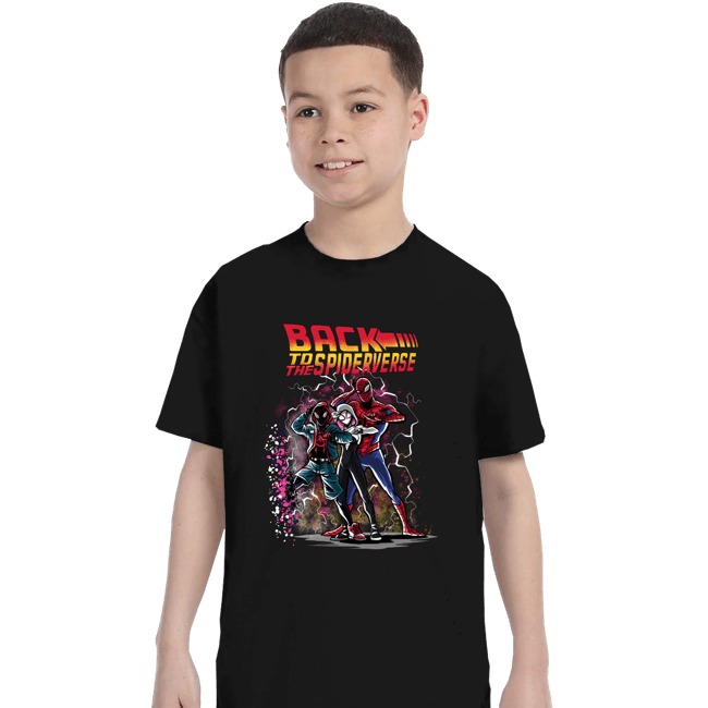 Secret_Shirts T-Shirts, Youth / XS / Black Back To The Spiderverse