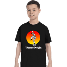 Load image into Gallery viewer, Shirts T-Shirts, Youth / XS / Black Karate Dwight
