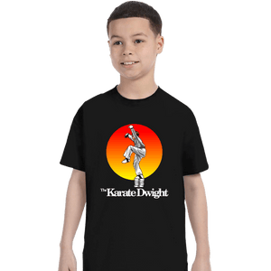 Shirts T-Shirts, Youth / XS / Black Karate Dwight