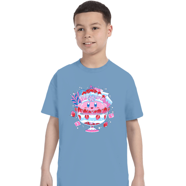 Shirts T-Shirts, Youth / XS / Powder Blue Pink Parfait