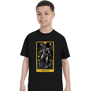 Daily_Deal_Shirts T-Shirts, Youth / XS / Black JL Tarot - Justice