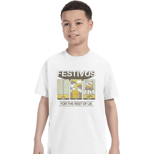 Shirts T-Shirts, Youth / XL / White Festivus