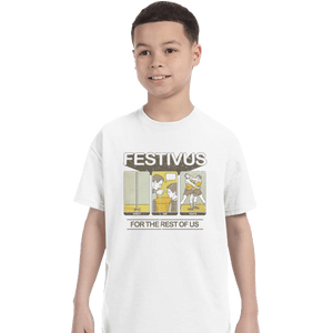 Shirts T-Shirts, Youth / XL / White Festivus