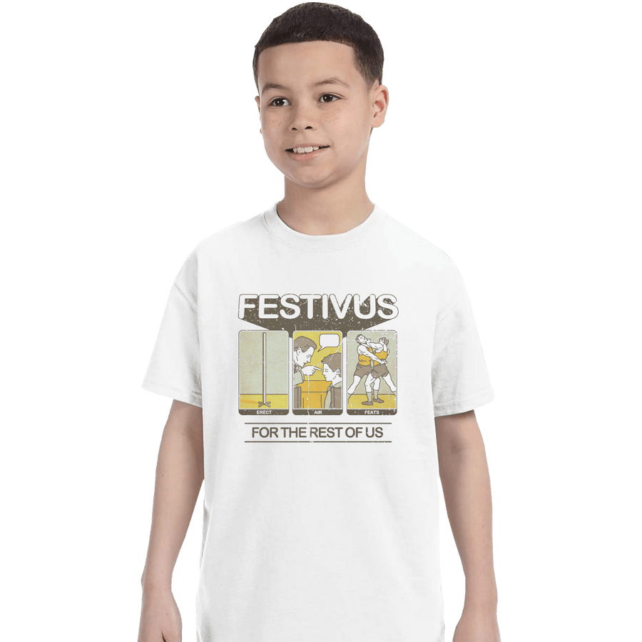 Shirts T-Shirts, Youth / XL / White Festivus