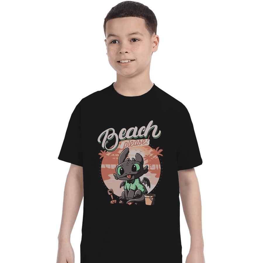 Shirts T-Shirts, Youth / XL / Black Summer Dragon