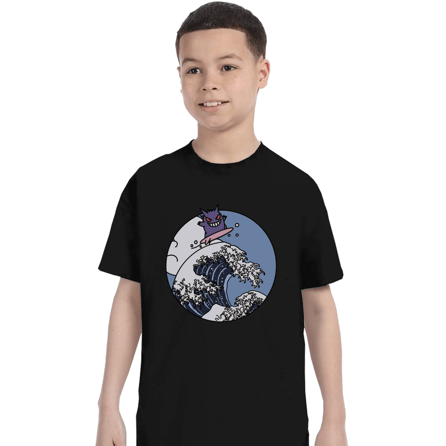 Shirts T-Shirts, Youth / XS / Black Surfing Gengar