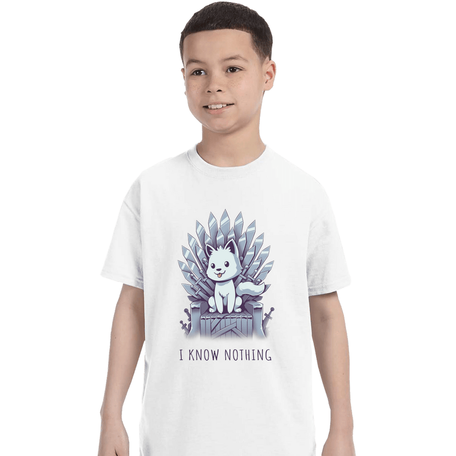 Shirts T-Shirts, Youth / XL / White I Know Nothing