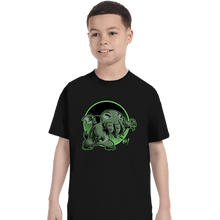 Load image into Gallery viewer, Daily_Deal_Shirts T-Shirts, Youth / XS / Black Cthulhu Says Hi
