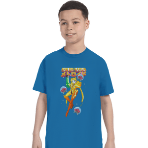 Shirts T-Shirts, Youth / XS / Sapphire Sailor Samus Power Suit