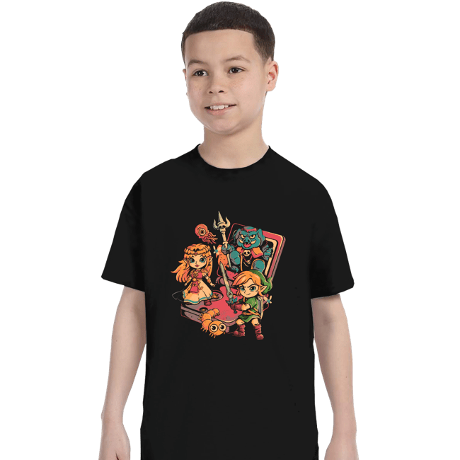Daily_Deal_Shirts T-Shirts, Youth / XS / Black Brave Game Boy